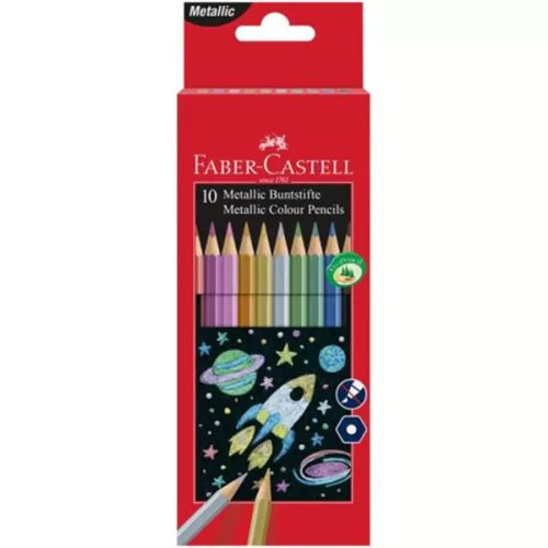 Faber-Castell: Színes aquarell ceruza készlet, ecsettel - 12 db-os