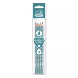   Ars Una: Háromszögletű, csíkos HB grafitceruza csomag - 4 darabos