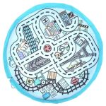 Tookyland - 3 az 1-ben színezhető játszószőnyeg - Városok