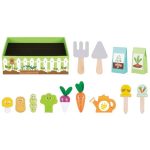 Tooky Toy - Az én kis zöldségeskertem fa játékszett