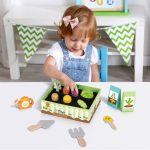 Tooky Toy - Az én kis zöldségeskertem fa játékszett