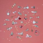 Karácsonyi zokni és csillag csatok – 4 db-os szett