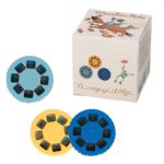 Moulin Roty - Diavetítő lámpa - 3 db lemez dobozban mesevetítőbe - Olga utazása