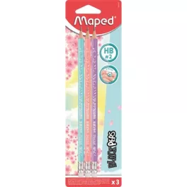   Maped: Pasztell színű radíros graficeruza háromszögletű