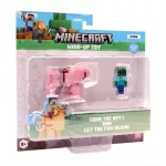 Minecraft 3D játékfigura felhúzható állattal több féle 2. sorozat