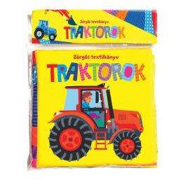 Zörgős textilkönyv - Traktorok