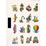 Színező matricákkal - Járművek