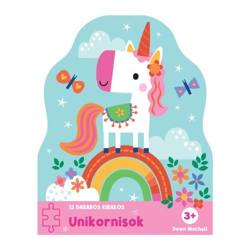 12 darabos kirakós - Unikornisok