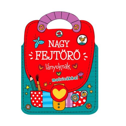 Nagy fejtörő - lányoknak matricákkal