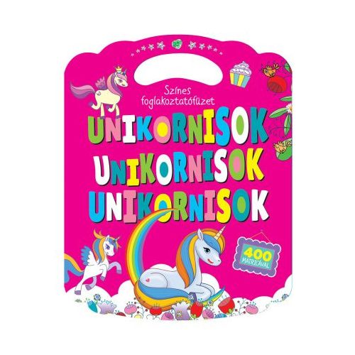 Színes foglalkoztatófüzet unikornisokkal