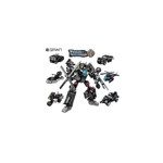 QMAN 41107 készségfejlesztő építőjáték - 6 az 1-ben SWAT Mecha harci robot