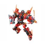 QMAN 41305 készségfejlesztő építőjáték - 4 az 1-ben óriási szett Lángisten Tábornok