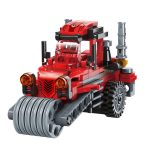 QMAN 42101 készségfejlesztő építőjáték - 3 az 1-ben Gőzmozdony, Motorkerékpár vagy Úthenger