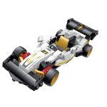 QMAN 42102 készségfejlesztő építőjáték - 3 az 1-ben Sportkocsi, Robor, Versenyautó