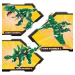 QMAN W42106 készségfejlesztő építőjáték - 3 az 1-ben Dinoszauruszok