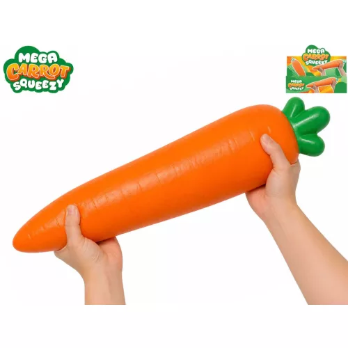 Óriás Squishy Répa nyújtható figura - 34 cm
