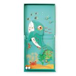 Scratch Europe - 2 az 1-ben mágneses puzzle és golyófuttató játék, bálnás