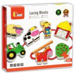 Viga Toys - Fűzőcske dobozban (farmos)