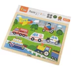 Viga Toys - Puzzle 24 db-os (járművek)