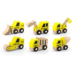 Viga Toys - Járműkészlet, 6 db-os(munkagépek)