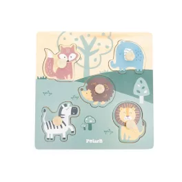 Viga Toys - Fogantyús puzzle - állatok (polarB)