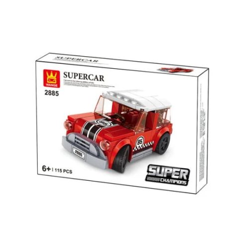 WANGE LEGO-kompatibilis építőjáték - Supercar piros mini