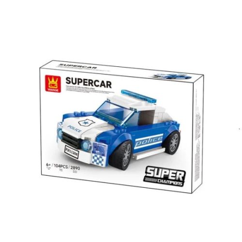 WANGE LEGO-kompatibilis építőjáték - Supercar rendőrségi elfogóautó