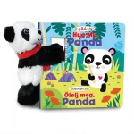 Snap & Snuggle Pattanj pajtás plüss barát képeskönyvvel - Ölelnivaló panda