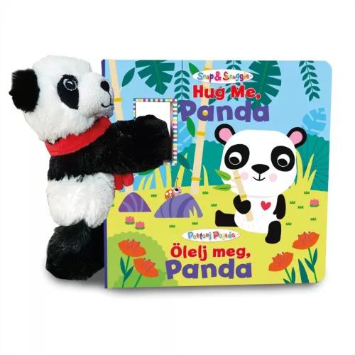 Snap & Snuggle Pattanj pajtás plüss barát képeskönyvvel - Ölelnivaló panda