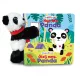 Snap & Snuggle Pattanj pajtás plüss barát képeskönyvvel - Ölelnivaló panda
