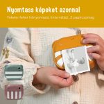 Zazu – Gyermek instant fényképezőgép, RÓZSASZÍN (nyomtatóval)