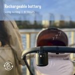 Zazu – ROXY babakocsi-ringató sírásérzékelővel, FEKETE