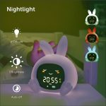 Zazu - SARAH nyuszi alvástréner éjjeli fénnyel és nyugtató dallamokkal, FEHÉR