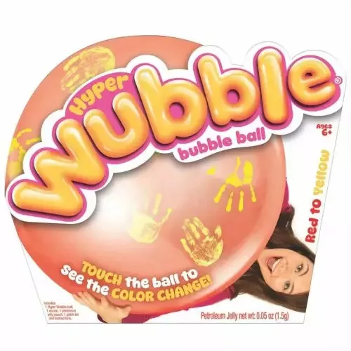 Hyper Wubble, Érintésre színváltó óriásbuborék labda, piros- sárga