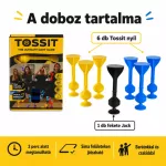 Tossit Starter Pack – Kék, Sárga | Szilikon Tapadókorongos Darts Játék 2 Főre | 7 Játékmód