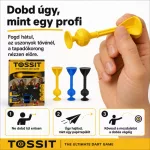 Tossit Starter Pack – Kék, Sárga | Szilikon Tapadókorongos Darts Játék 2 Főre | 7 Játékmód